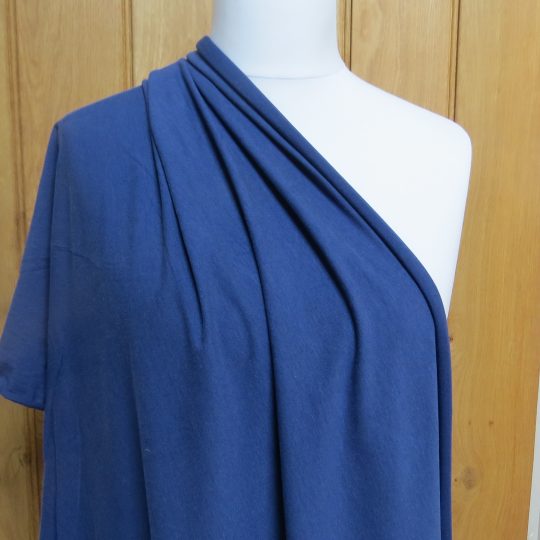 blue single jersey fabric